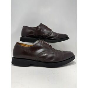 Work‎ America Mens Dark Brown Leather Lace Up Oxford Dress Shoes Size 13